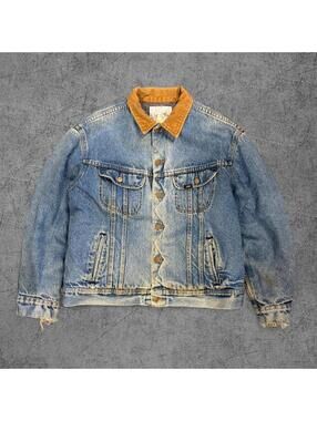Vintage 80s Lee Storm Rider Faded Denim Jacket